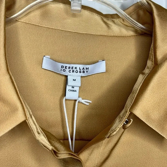 NWT
Derek Lam 10 Crosby
Selma Flare-Cuff Button-Front Blouse in Fawn size M - Picture 3 of 7